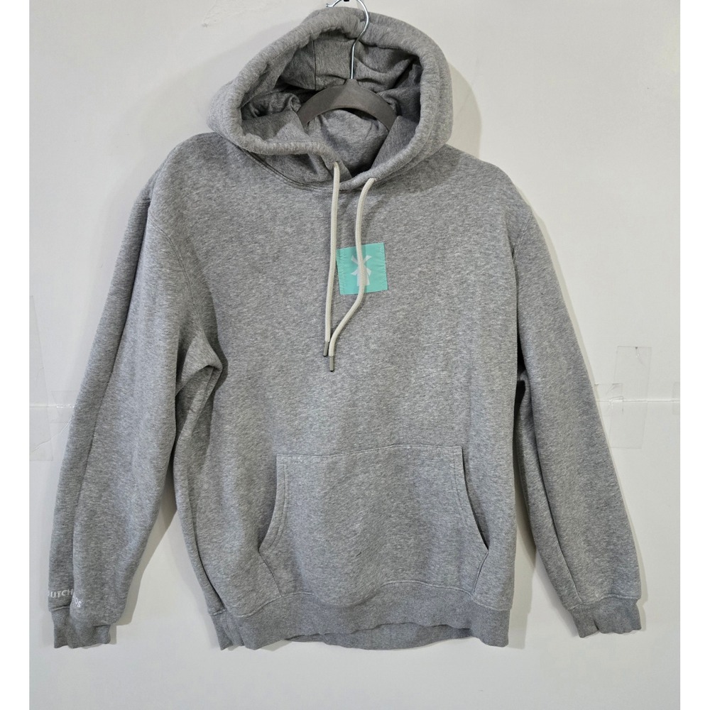 Dutch Bros Coffee Hoodie Large Gray Windmill Logo Graphic Sweatshirt Pullover